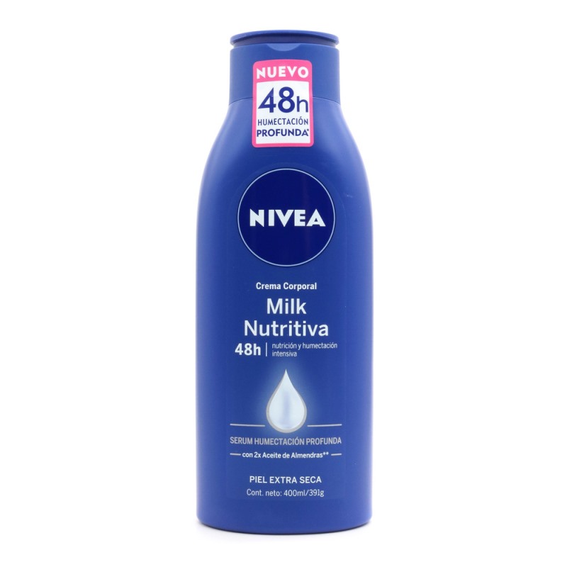 Crema Nivea Bmilk Nutriti (Almend)400Ml