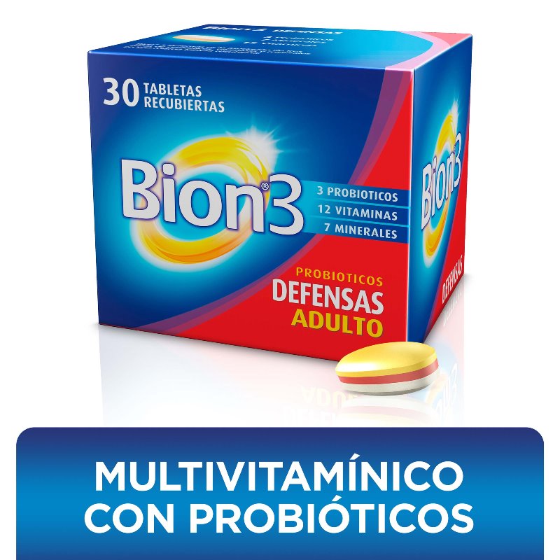 Bion 3 Adulto 30 Tabletas Recubiertas