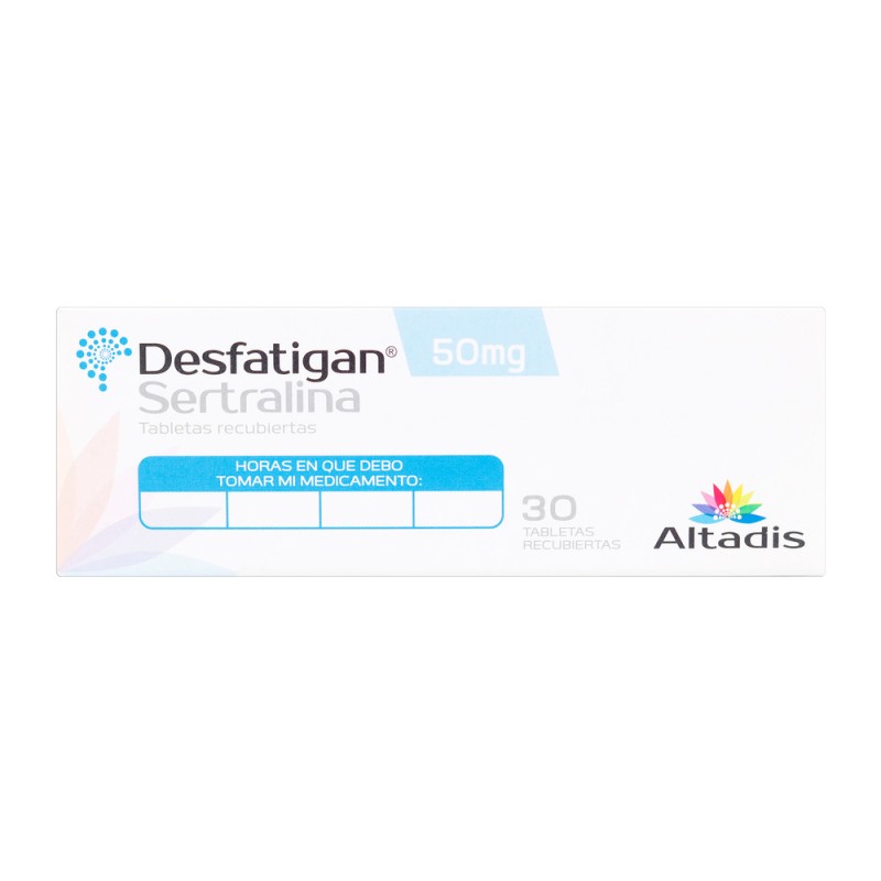 Desfatigan Sertralina 50 Mg 30 Tbs