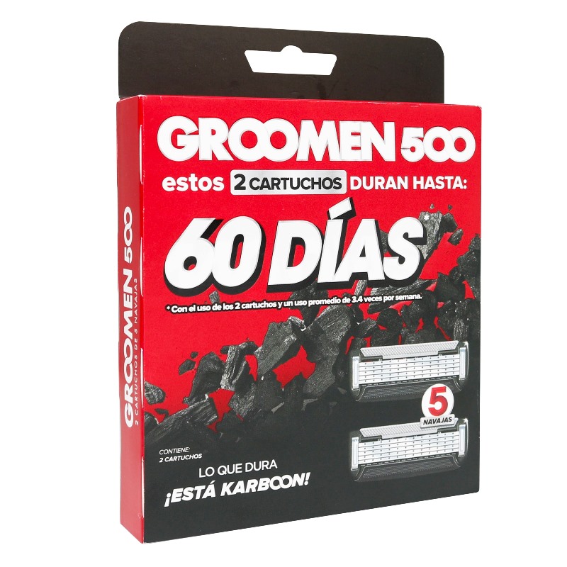 Rep.Maq.Afeitar Groomen 500 2 Unds(Sf)
