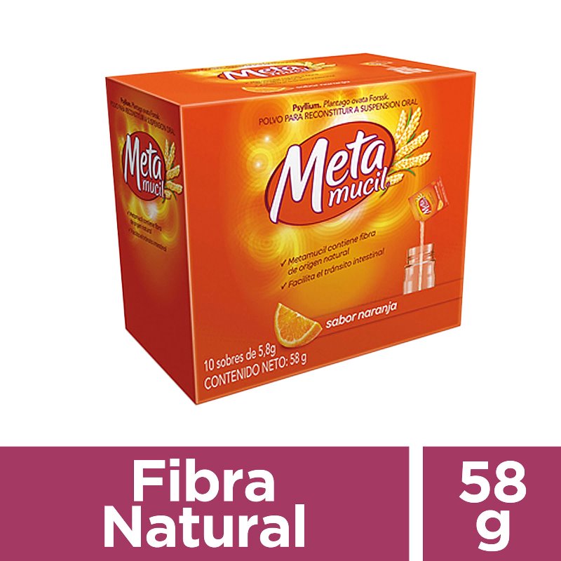 Metamucil Fibra 58 Gr 10 Sobres