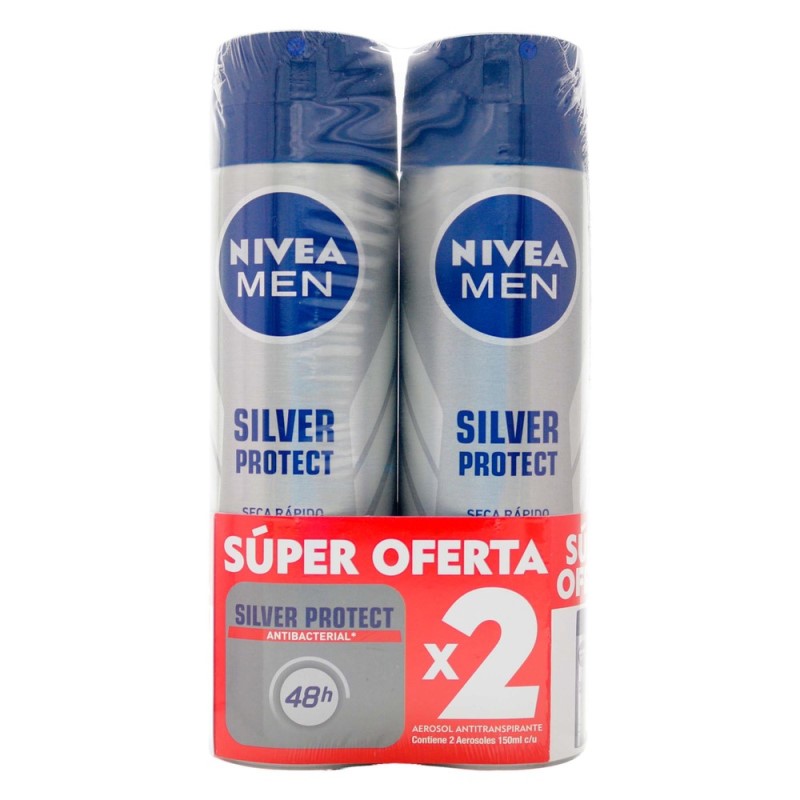 2 Dte Nivea Men Silver Protect 150Ml Sd