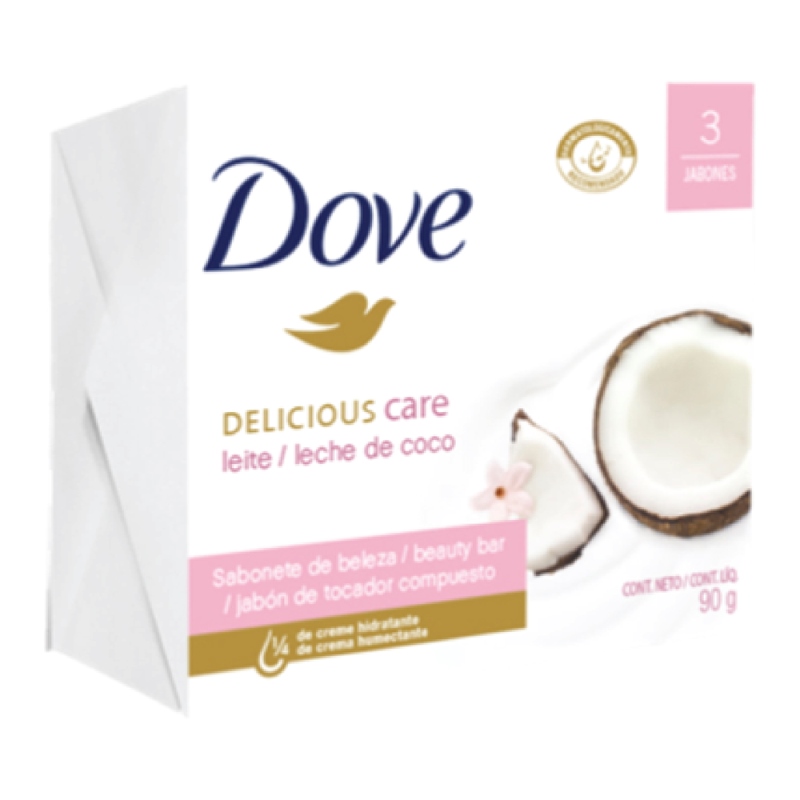 3 Jabdove Leche De Coco 90 Gr