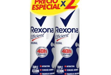 2 Talco Rexona Eff Orig Spray 210Ml Pe