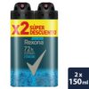 2 Dte Rexona Spray Xtra Cool 150Ml Sdes