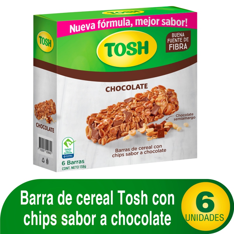 Barra Cereal Tosh Chocolate 23G 6 Und