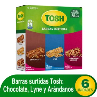Barra Cereal Tosh Surtidas 23 Gr 6 Und