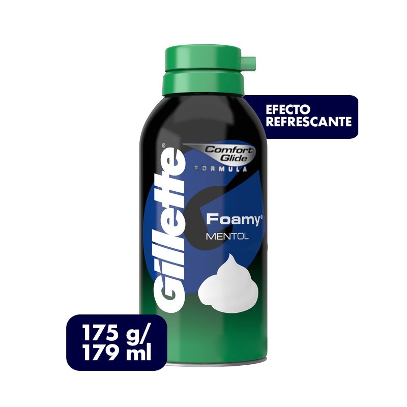 Espuma De Afeitar Foamy Menthol 175 Gr