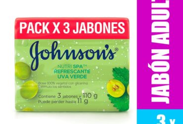 3 Jabon Jj Adulto Uva Verde 110 Gr