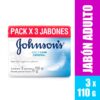 3 Jabon Jj Adulto Original 110 Gr