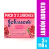 3 Jabon Jj Adulto Granada 110 Gr