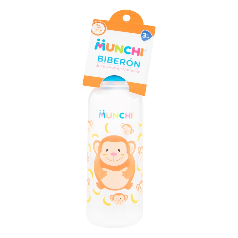 Biberon Munchi Boca Angosta Clasico 8 Oz