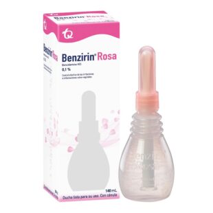 Benzirin Rosa Ducha Vaginal Canula 140Ml