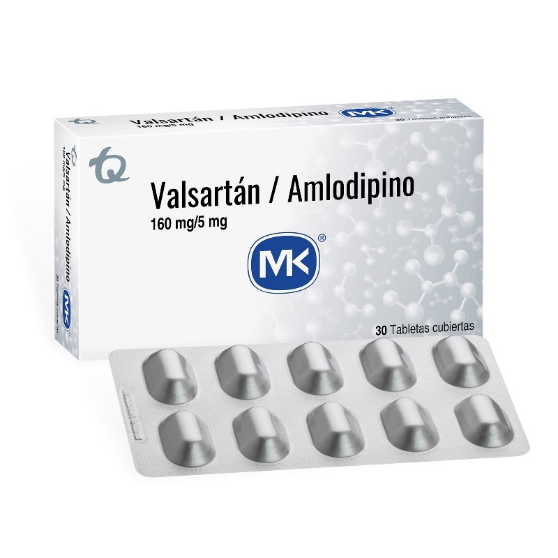 Valsartan Amlodipino 160/5 Mg 30 Tbs Mk