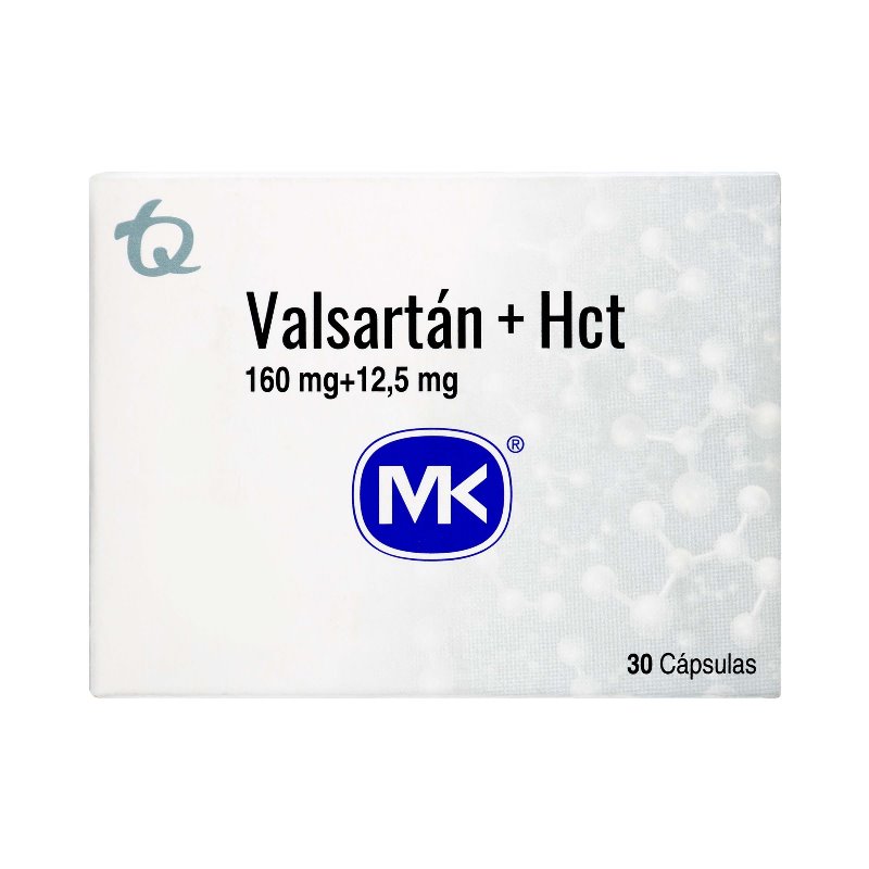 Valsartan 160Mg+Hidrocl 125Mg 30 Cap Mk