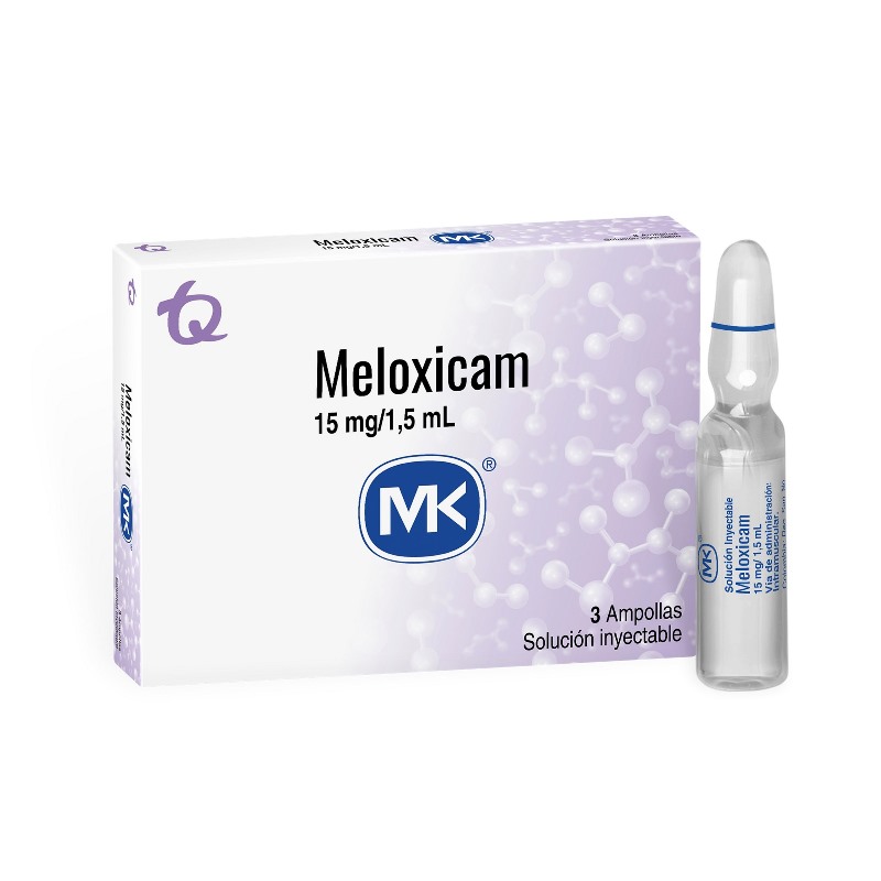 Meloxicam 15 Mg 3 Ampollas Mk