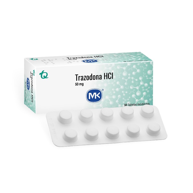 Trazodona 50 Mg 50 Tabletas Mk