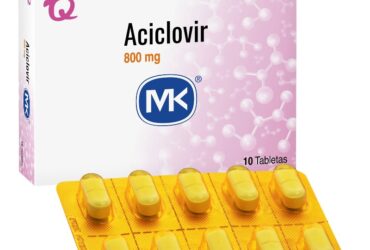 Aciclovir 800 Mg 10 Tabletas Mk