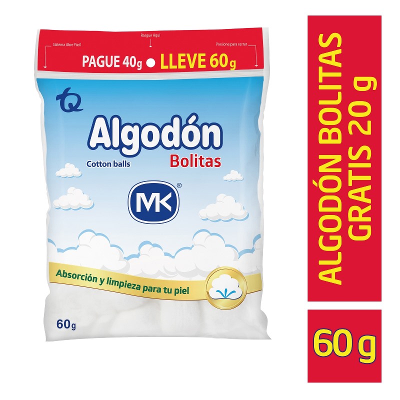 Algodon Pomos 40 Gr Mk Pg40 Ll60