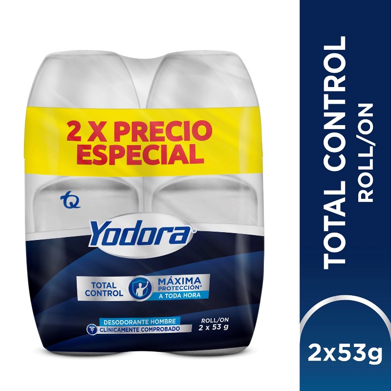 2 Dte Yodora Roll Tot Control 53Gr Pe H