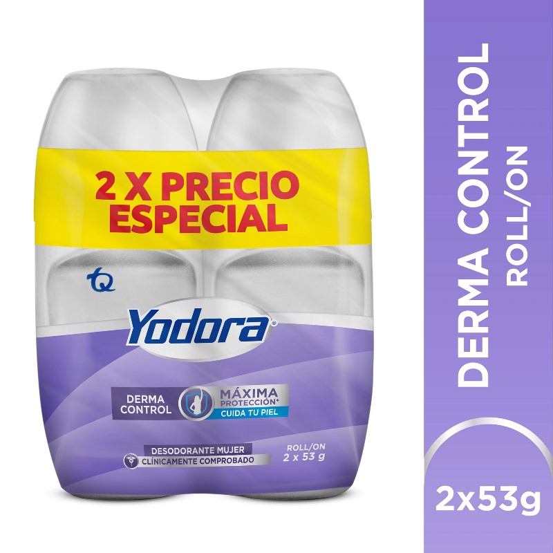 2 Dte Yodora Roll Derm Contro 53Gr Pe M