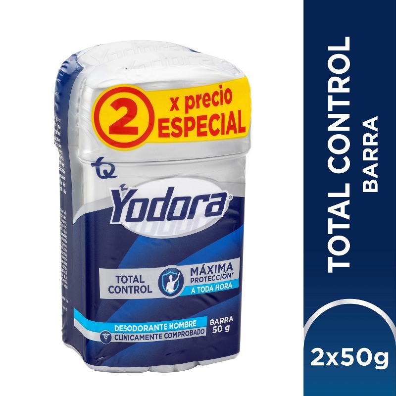 2 Dte Yodora Bar Tota Control 50Gr Pe H