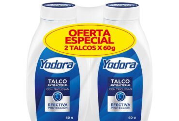 2 Talco Yodora 60 Gr Pe