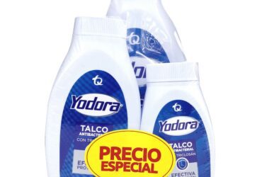 Talco Yodora 120 Gr+Tal.60 Gr+Tal.30 Gr