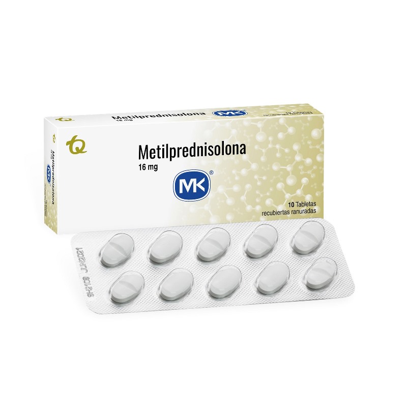 Metilprednisolona 16 Mg 10 Tbs Mk