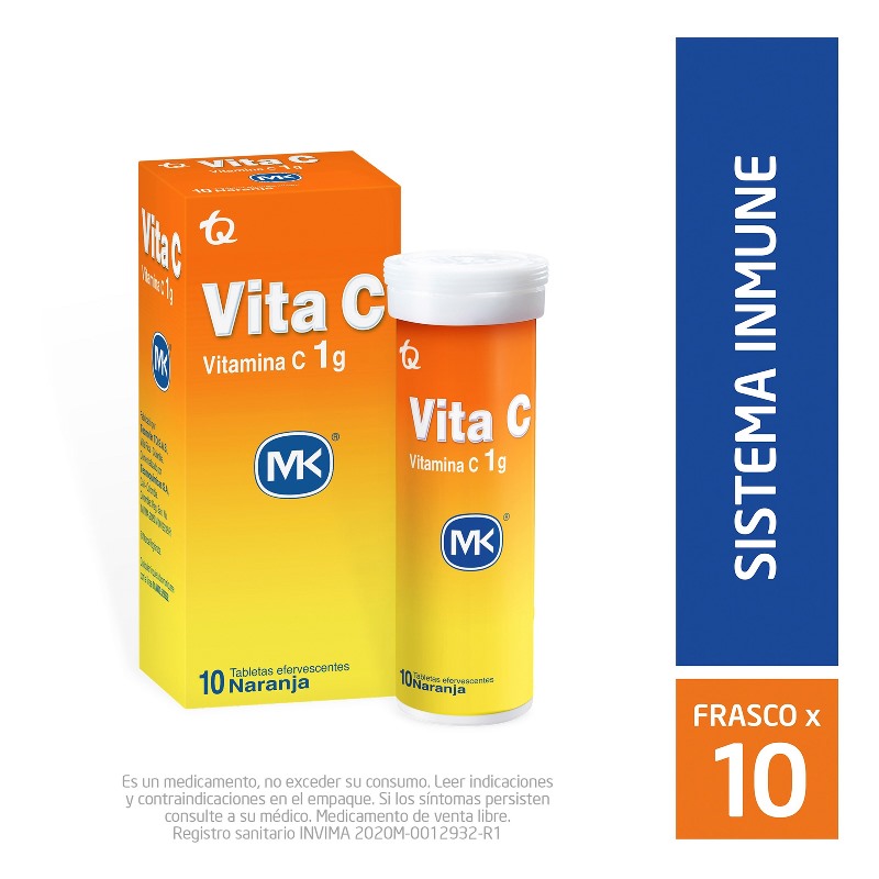 Vitamina Vita C 1G Naranja Efe10Tbs Mk