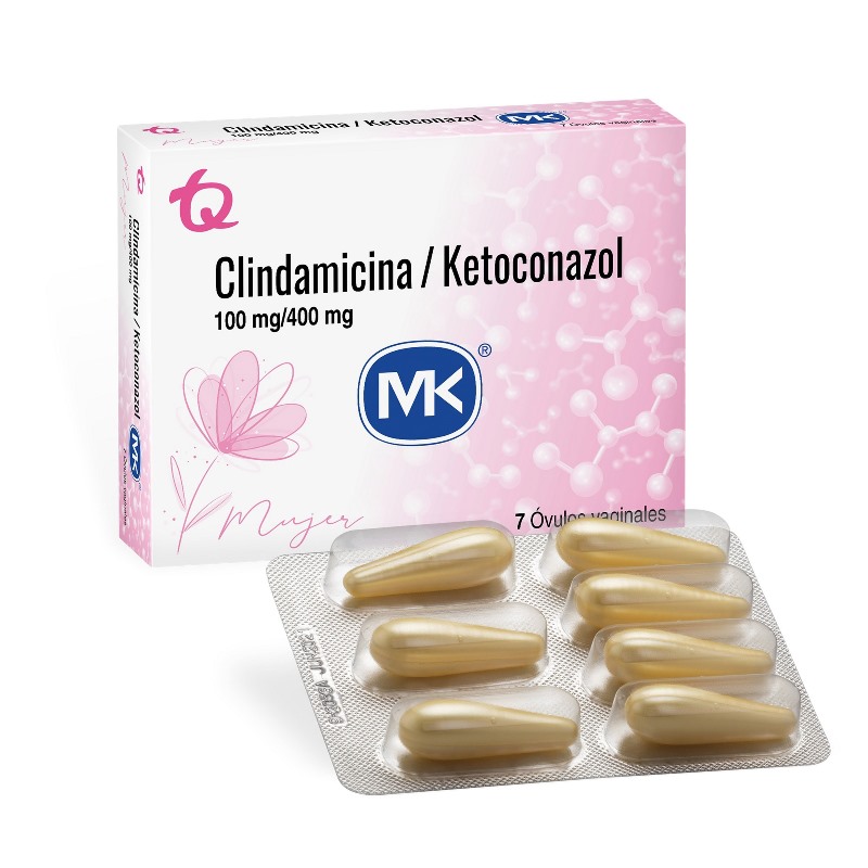 Clindam100Mg+Ketocon400 Mg 7 Ovulos Mk