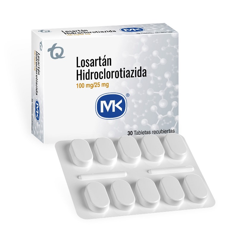 Losartan 100 Mg+Hct 25 Mg 30 Tbs Mk