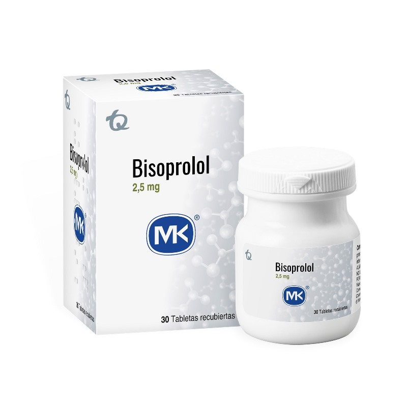 Bisoprolol 25 Mg 30 Tabletas Mk(M)8742
