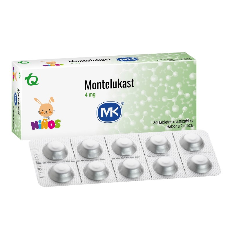Montelukast 4 Mg 30 Tabletas Mk(M)25149
