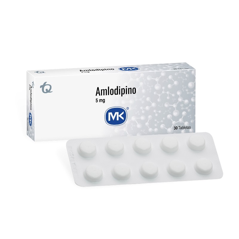 Amlodipino 5Mg 30 Tbs Mk