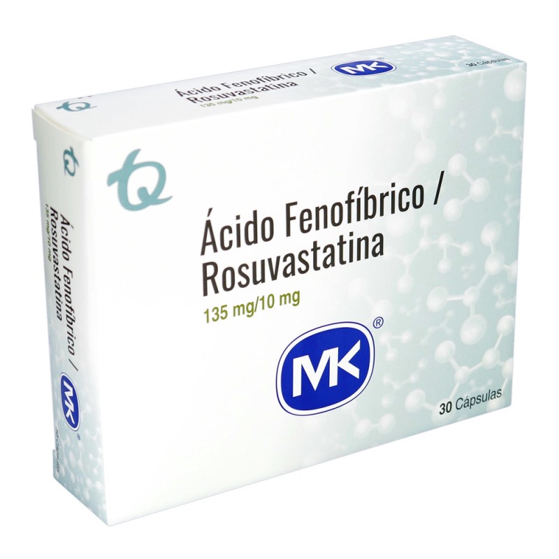 Acido Feno 135Mg+Rosuvast 10Mg 30 Cap Mk