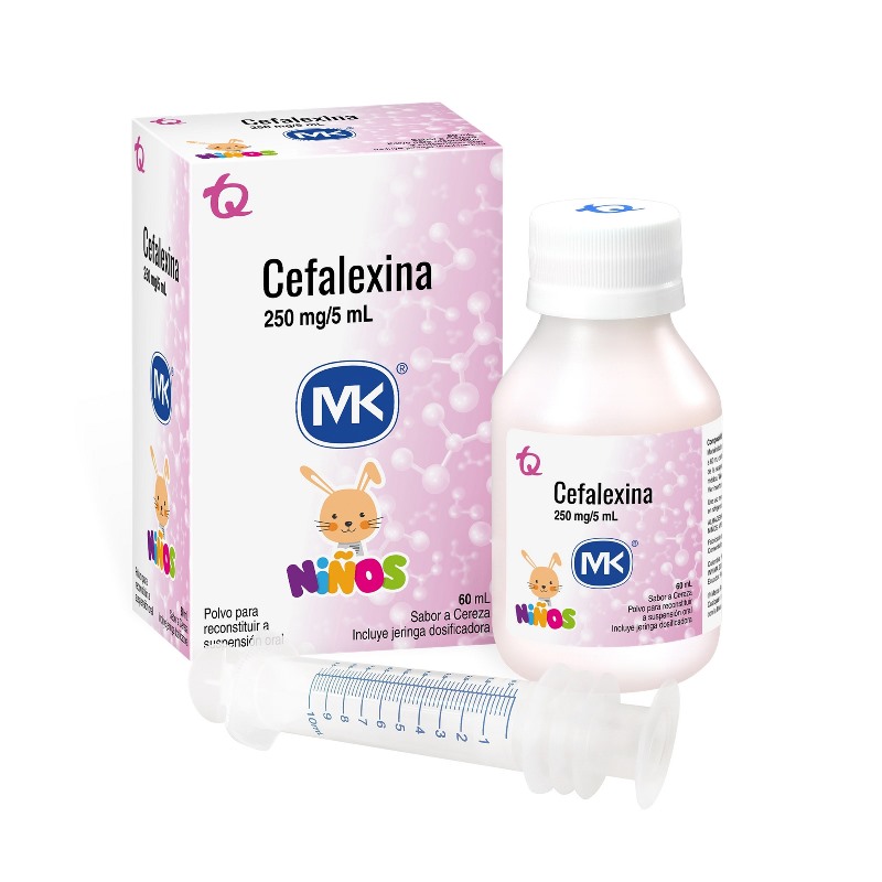 Cefalexina 250Mg/5Ml Fco X 60 Ml Mk