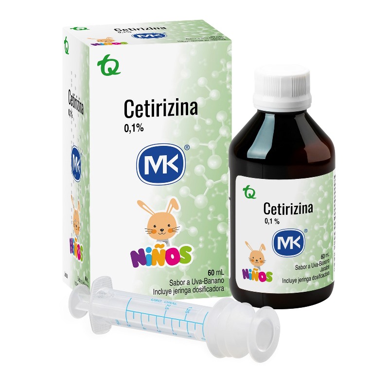 Cetirizina 01 Jarabe+Dos 60 Ml Mk