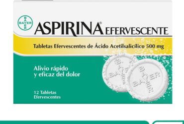 Aspirina Efervescente 500 Mg 12 Tabletas