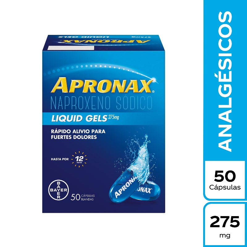 Apronax Liquid Gel 275 Mg 50 Capsulas