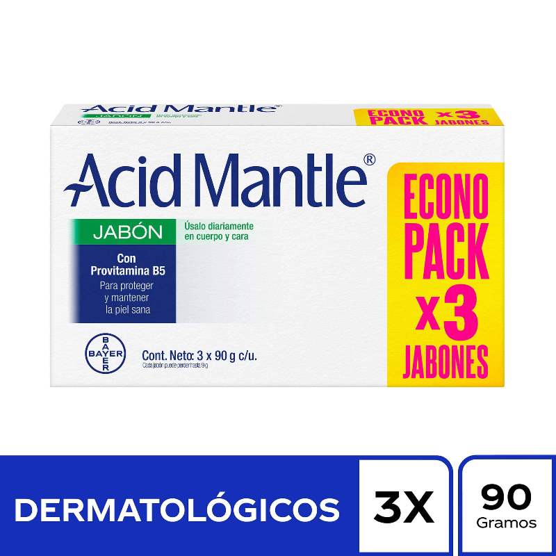 3 Jabones Acid Mantle 90Gr Econopack