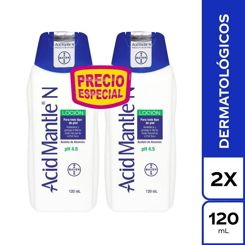 2 Acid Mantle N Locion 120 Ml Pe