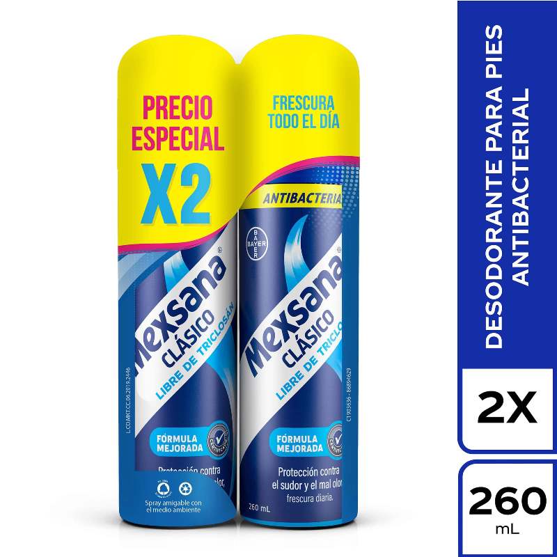2 Dtemexsana Clasico Spray 260 Ml Pe