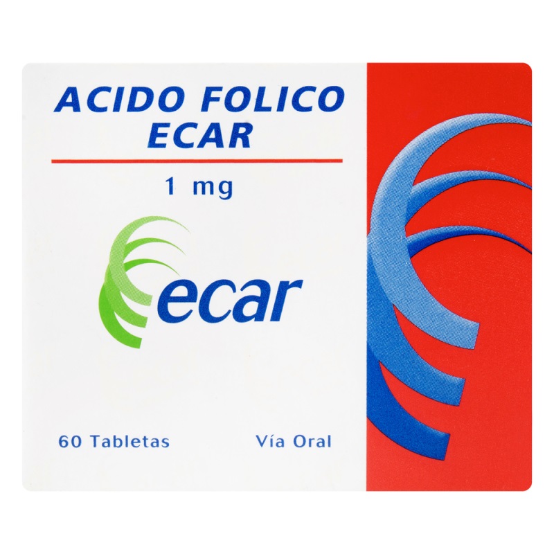 Acido Folico 1Mg 60 Tabletas Ec