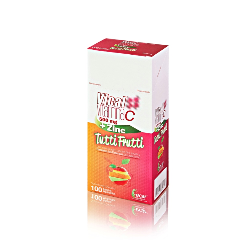 Vical Vitamina C 500Mg+Zinc Tut 100 Tbs