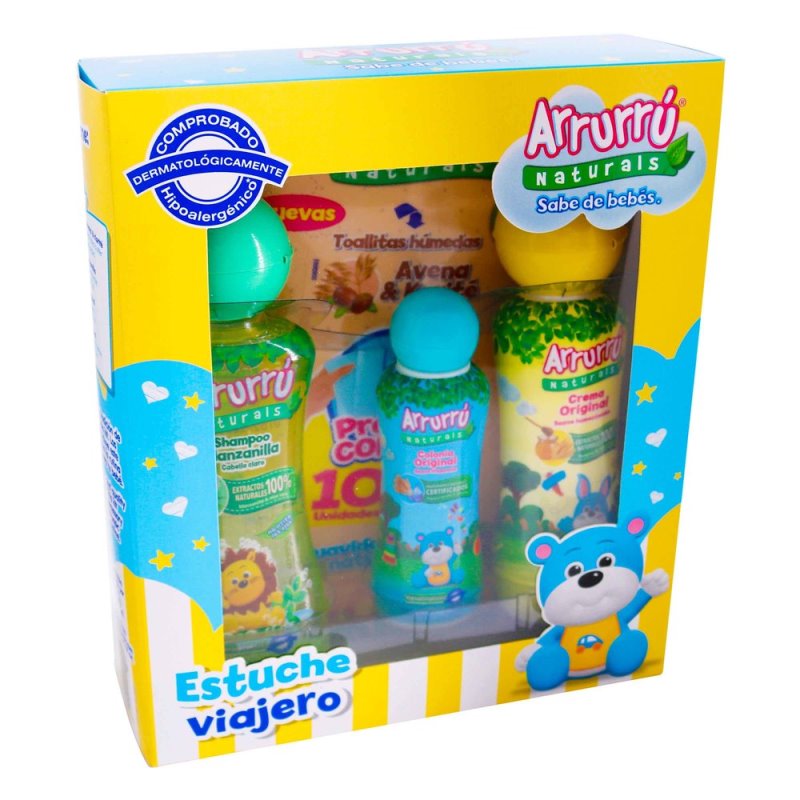 Est.Arrurru Viajero Azul 4 Articulos