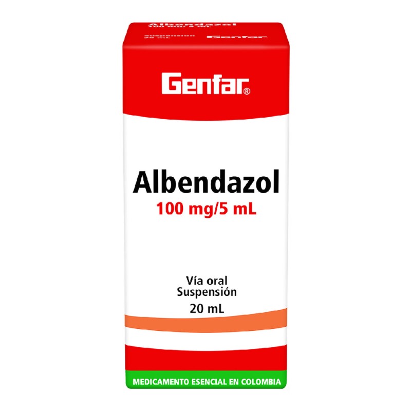 Albendazol Suspension 20 Ml Gf