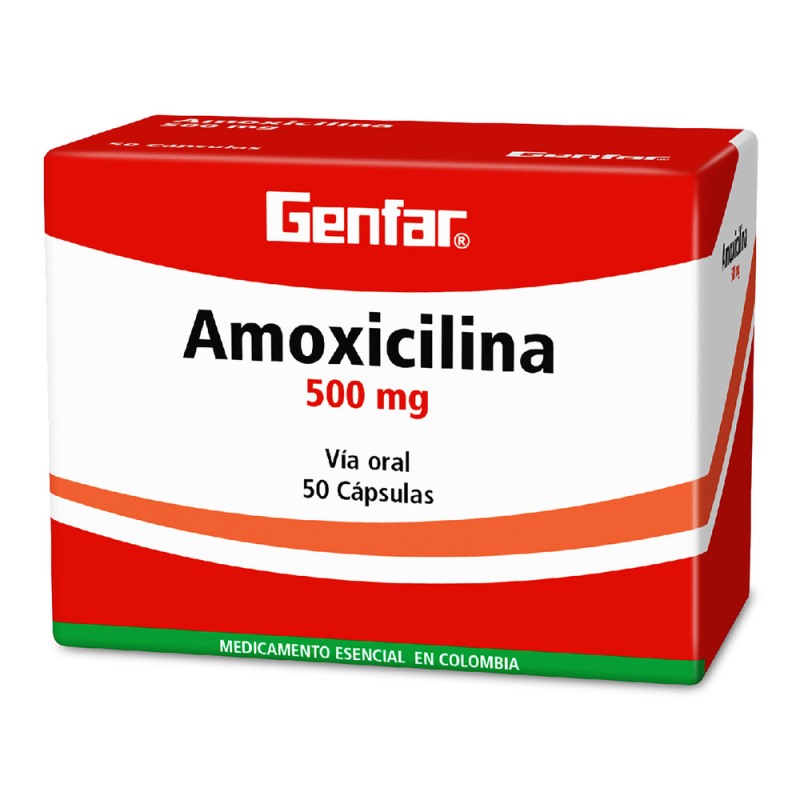 Amoxicilina 500 Mg 50 Capsulas Gf