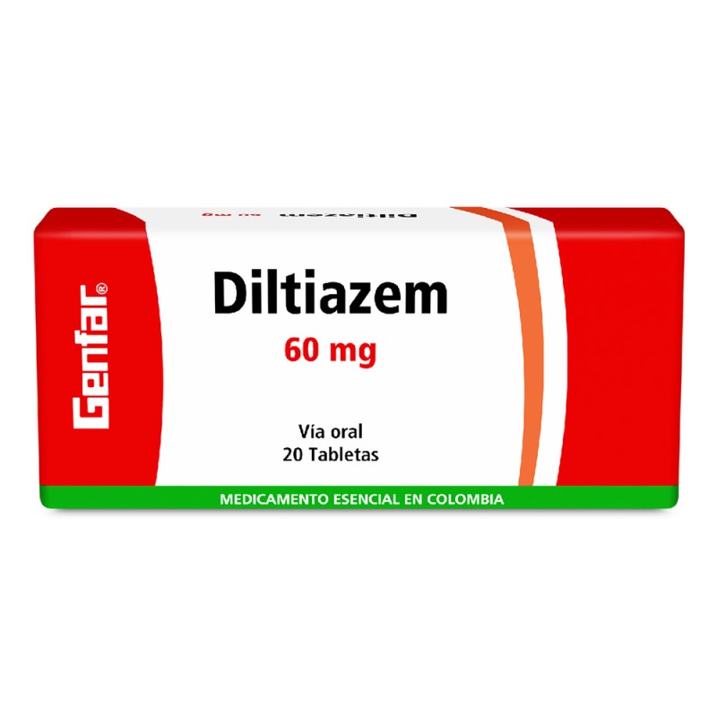 Diltiazem 60 Mg 20 Tabletas Gf