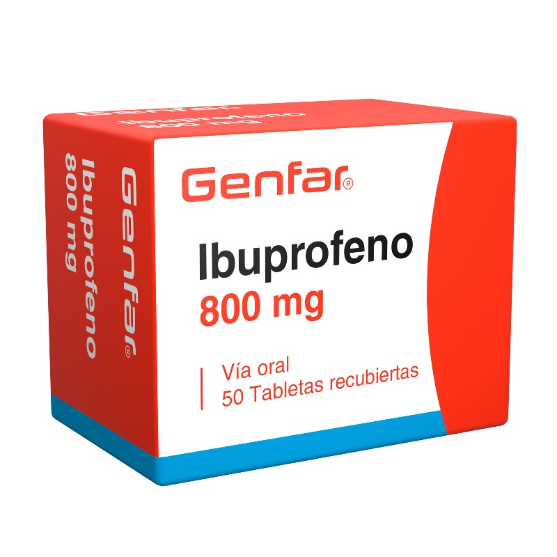 Ibuprofeno 800 Mg 50 Tabletas Gf
